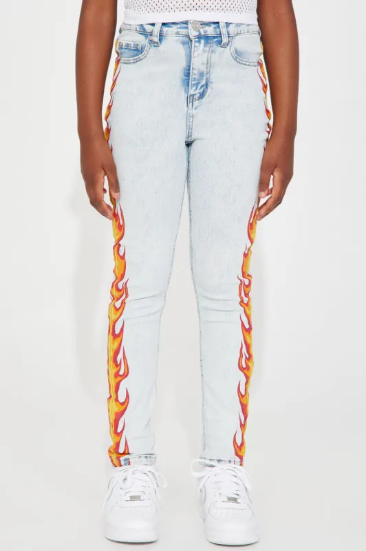Mini It's Lit Skinny Jean - Light Wash sold by Fashion Nova