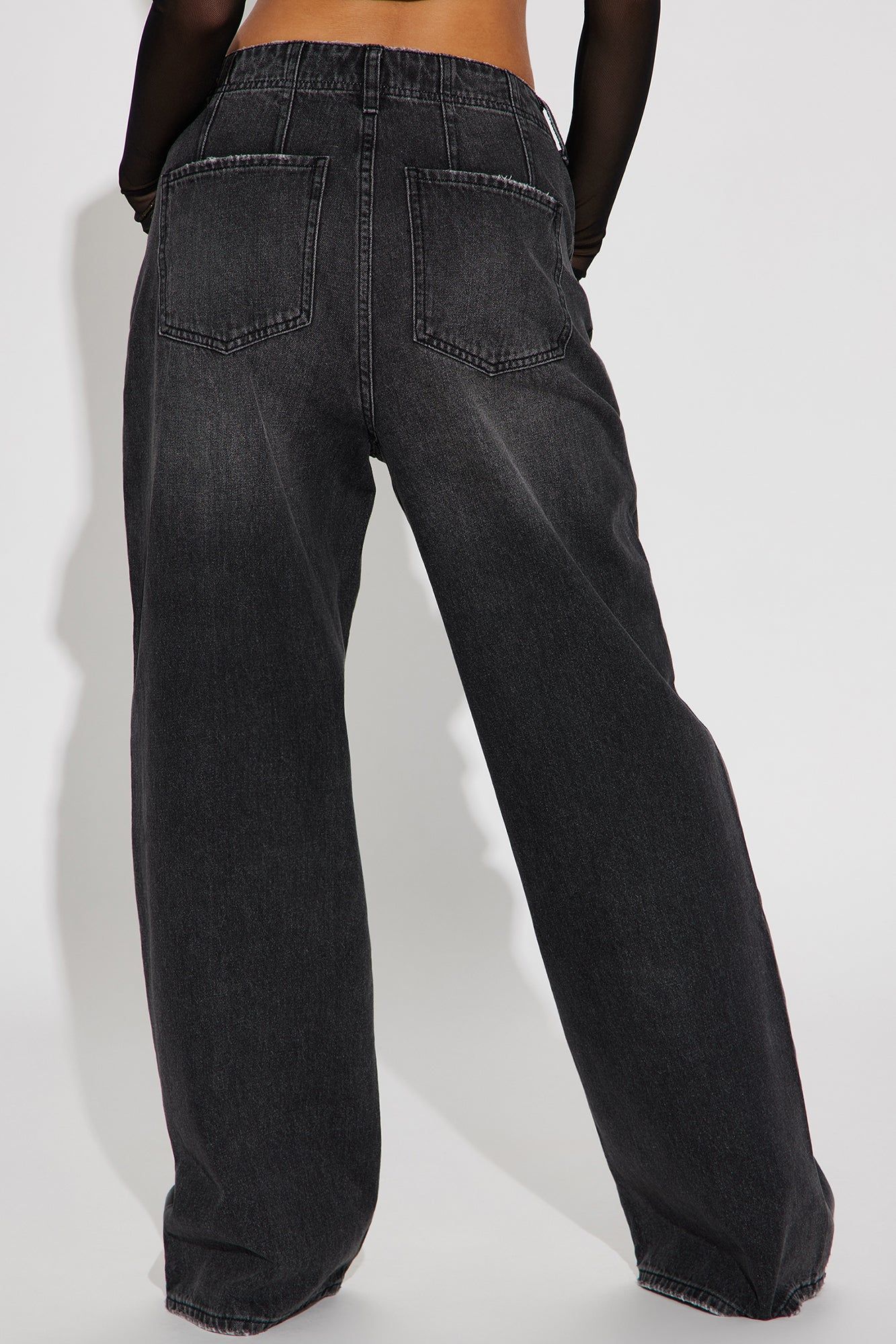 The West End Drop Waist Baggy Jeans - Black Wash sold by Fashion Nova product image thumbnail 3