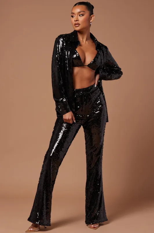 Mable Sequin 3 Piece Set - Black sold by Fashion Nova