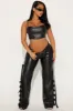 Alexxus Faux Leather Pant - Black sold by Fashion Nova
