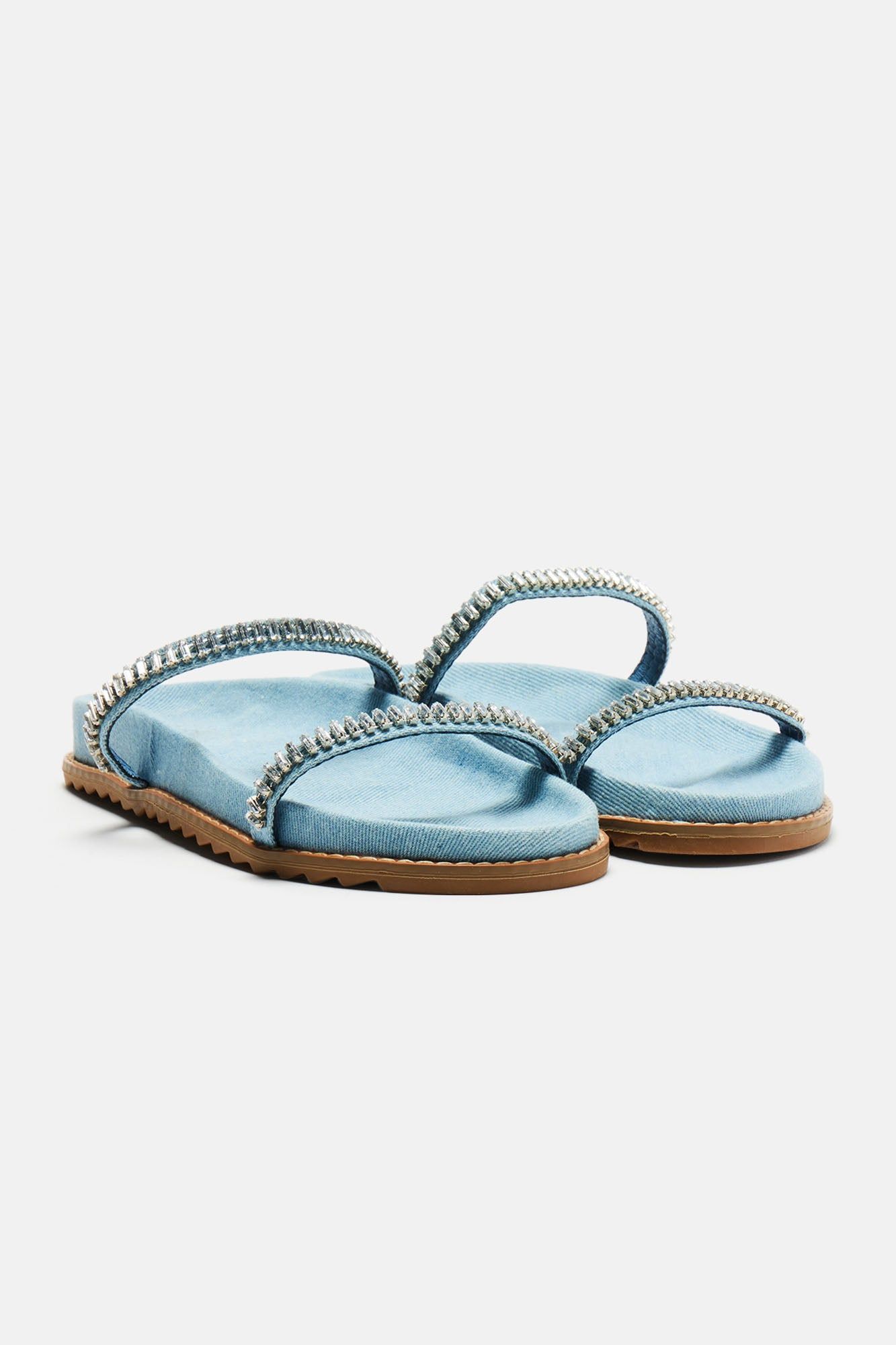 It's A Must Flat Sandals - Denim sold by Fashion Nova product image thumbnail 2