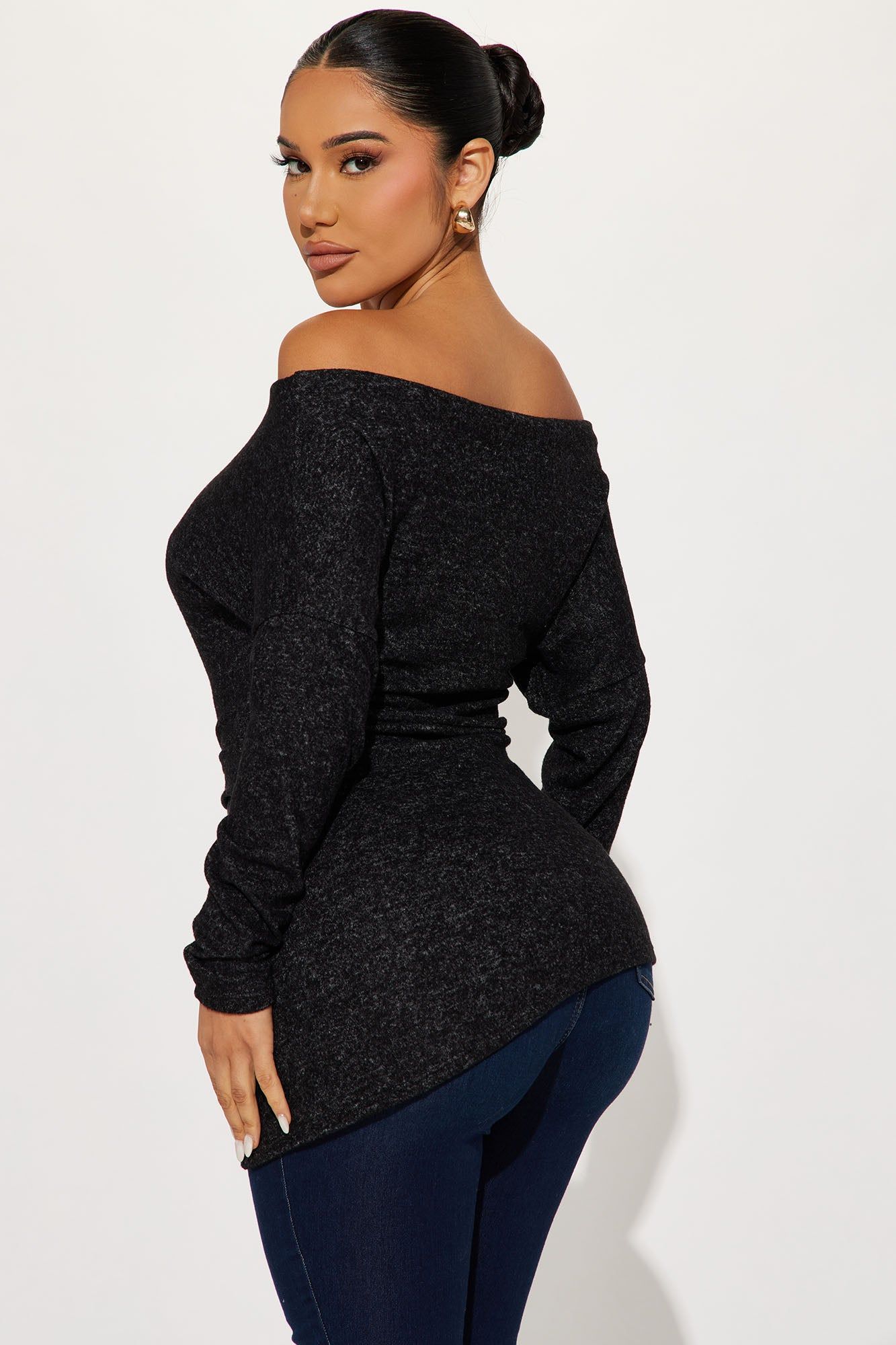 Simply Flawless Off Shoulder Top - Black/combo sold by Fashion Nova product image thumbnail 3