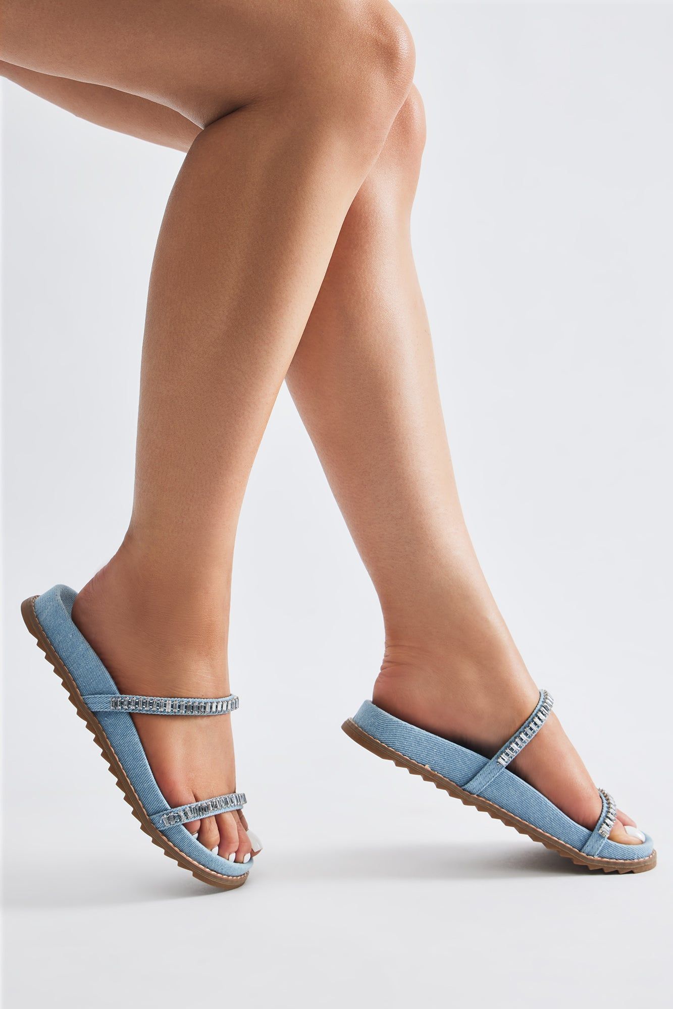 It's A Must Flat Sandals - Denim sold by Fashion Nova product image thumbnail 3