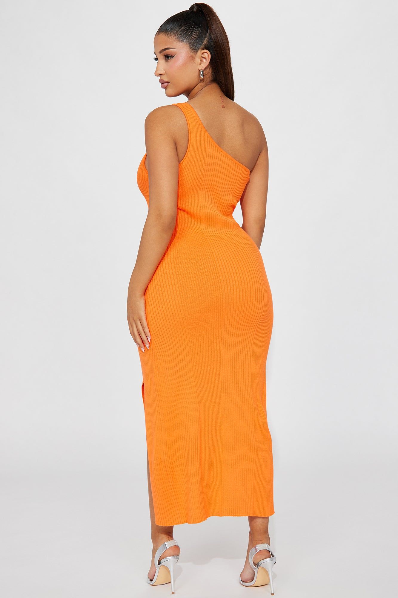 Adoette Ribbed Midi Dress - Orange sold by Fashion Nova product image thumbnail 3