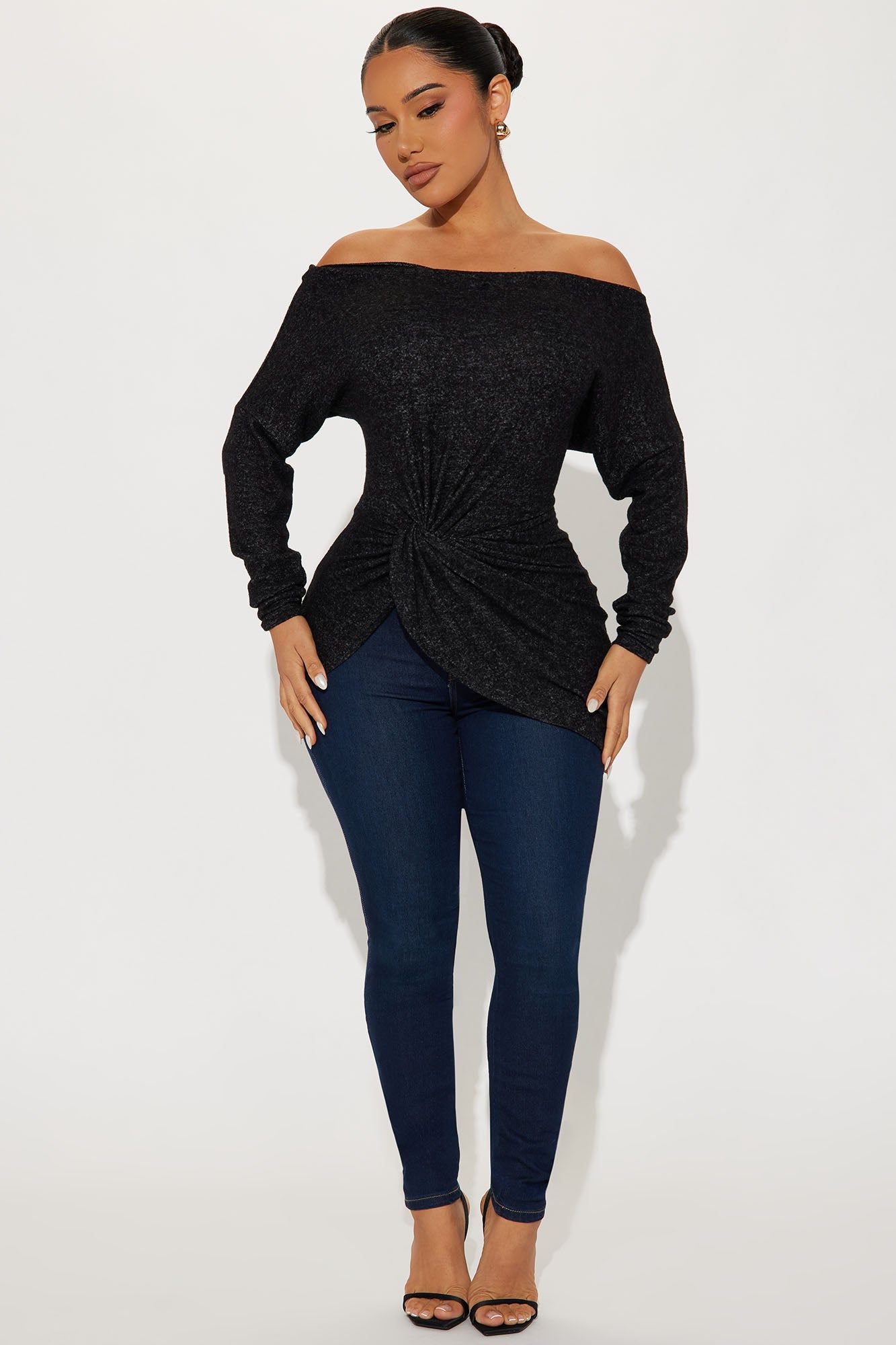 Simply Flawless Off Shoulder Top - Black/combo sold by Fashion Nova product image thumbnail 2