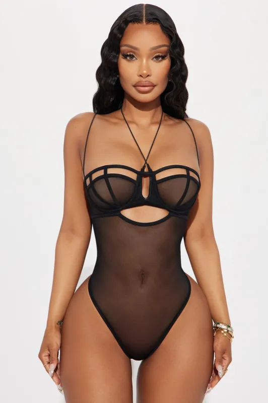 Love Like This Mesh Bodysuit - Black sold by Fashion Nova