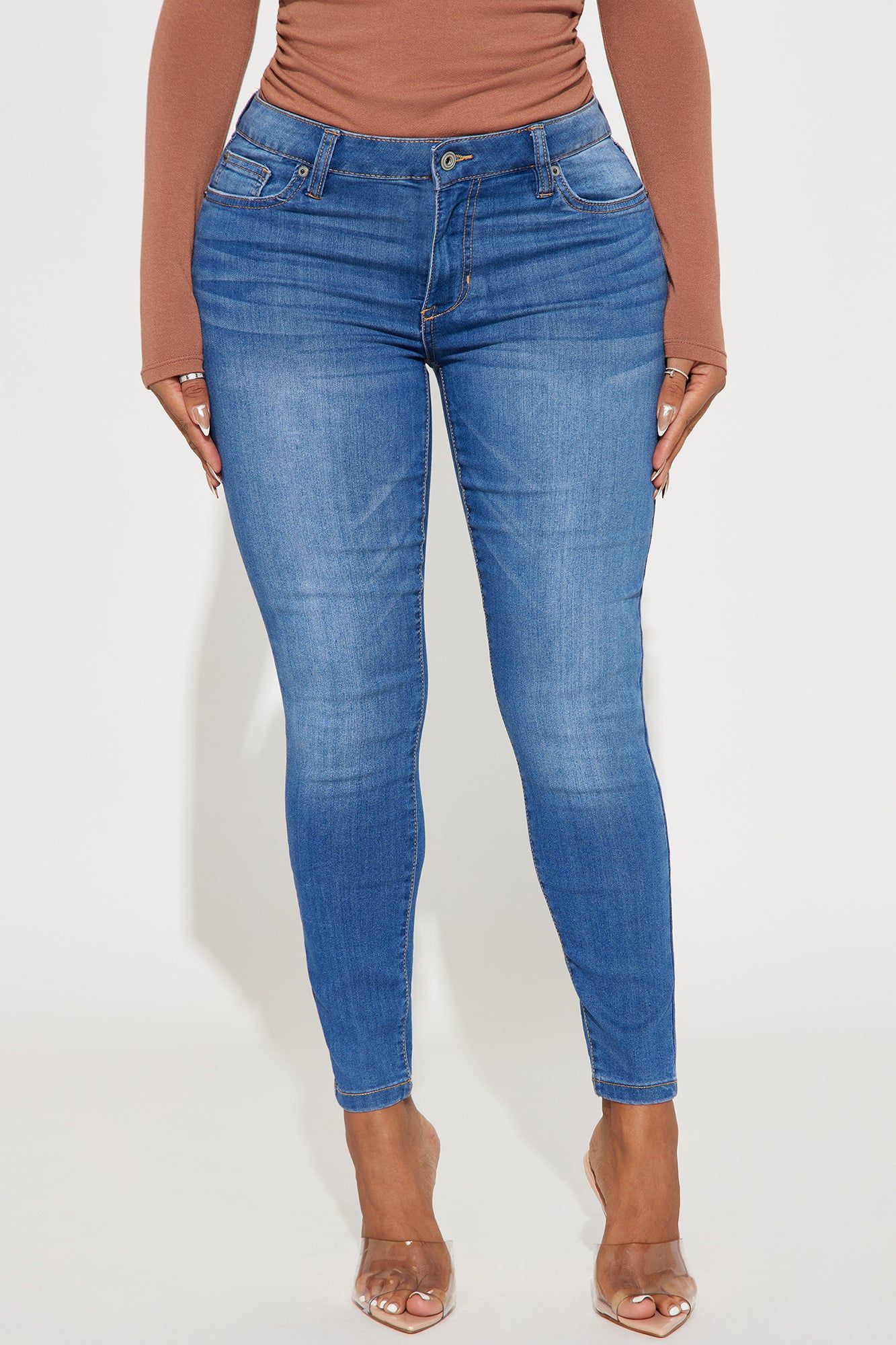 Big Spender Stretch Skinny Jeans - Medium Wash sold by Fashion Nova product image thumbnail 2