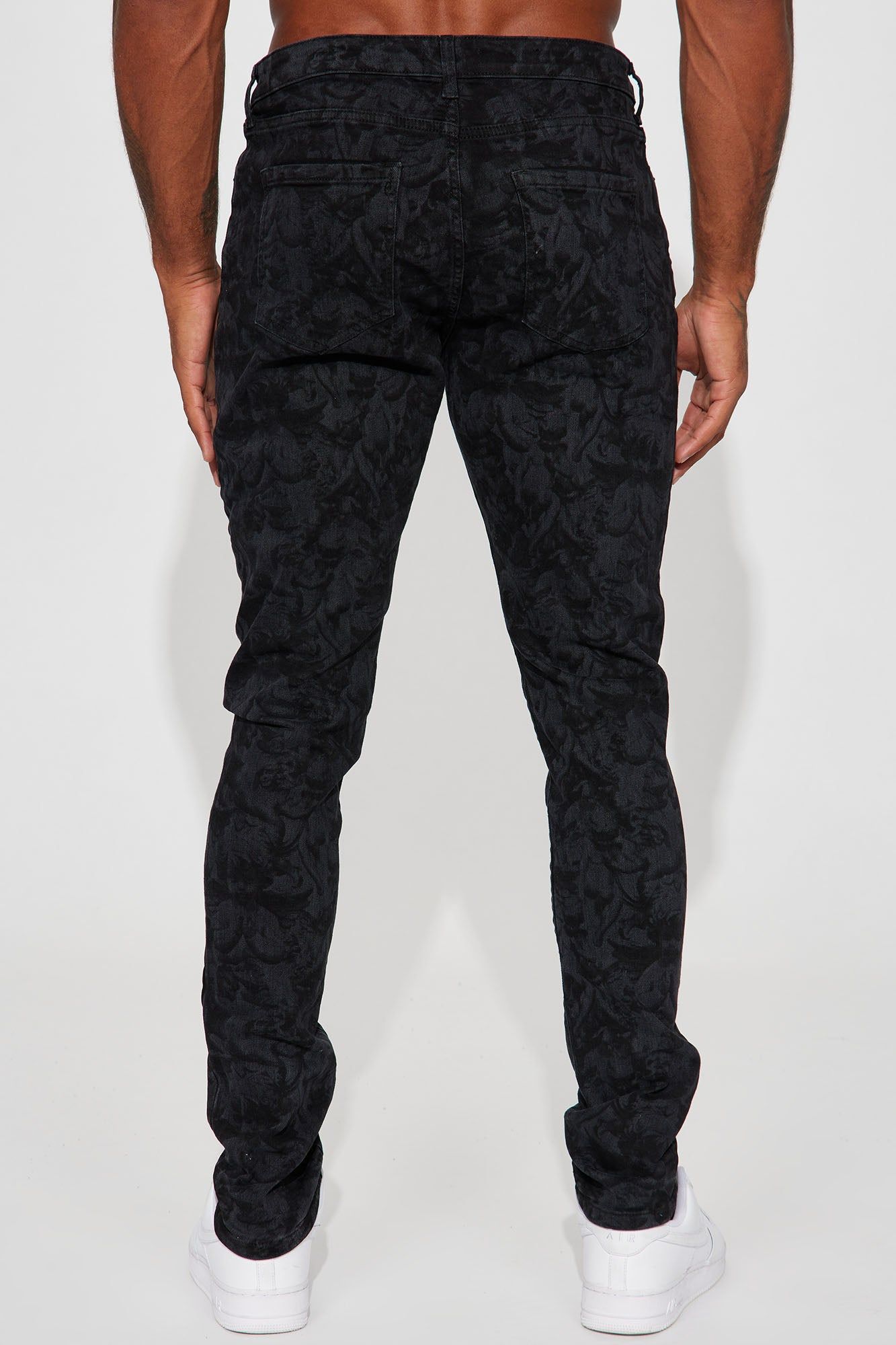 Angelic Messenger Stacked Skinny Jeans - Black Wash sold by Fashion Nova product image thumbnail 5