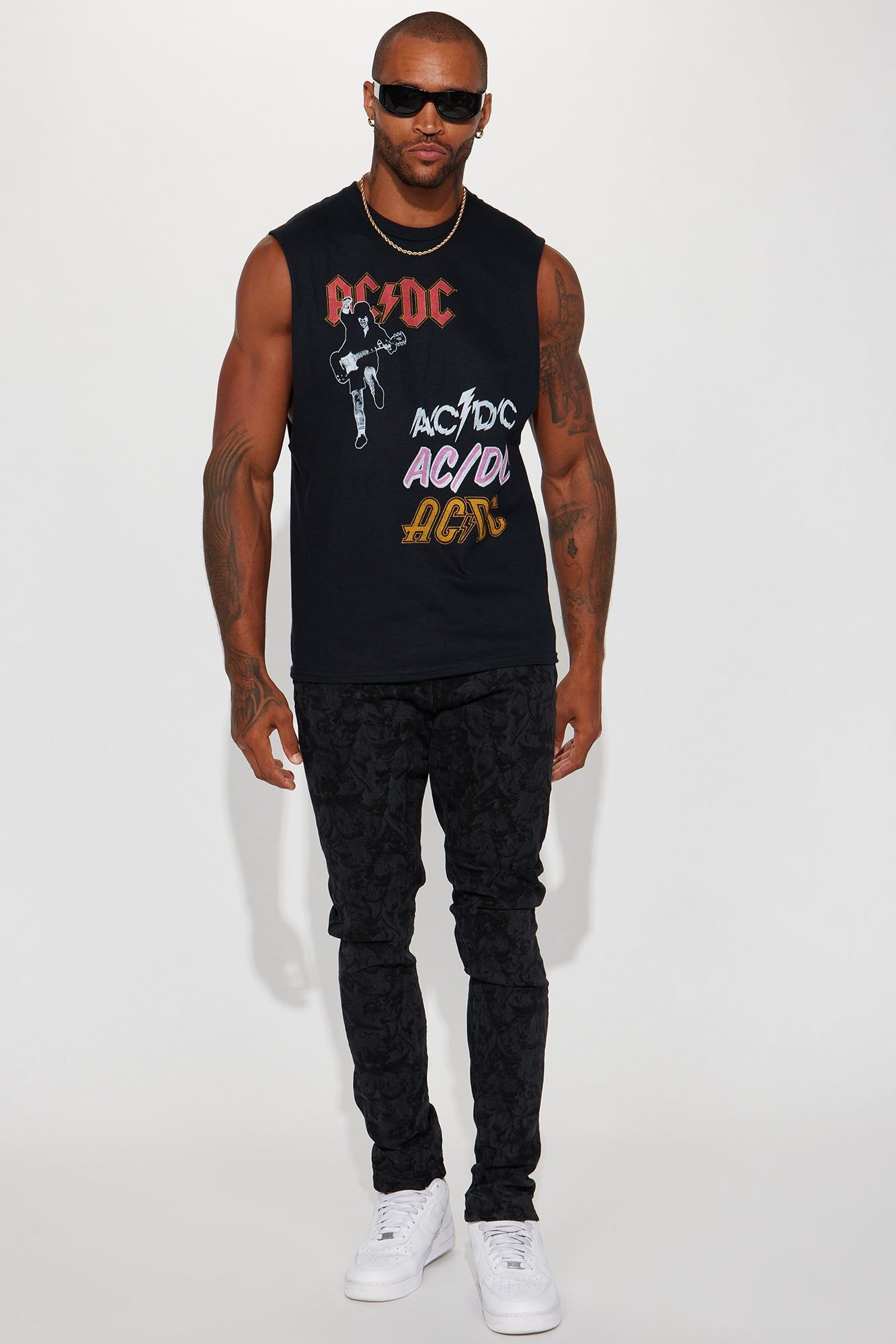 Angelic Messenger Stacked Skinny Jeans - Black Wash sold by Fashion Nova product image thumbnail 3