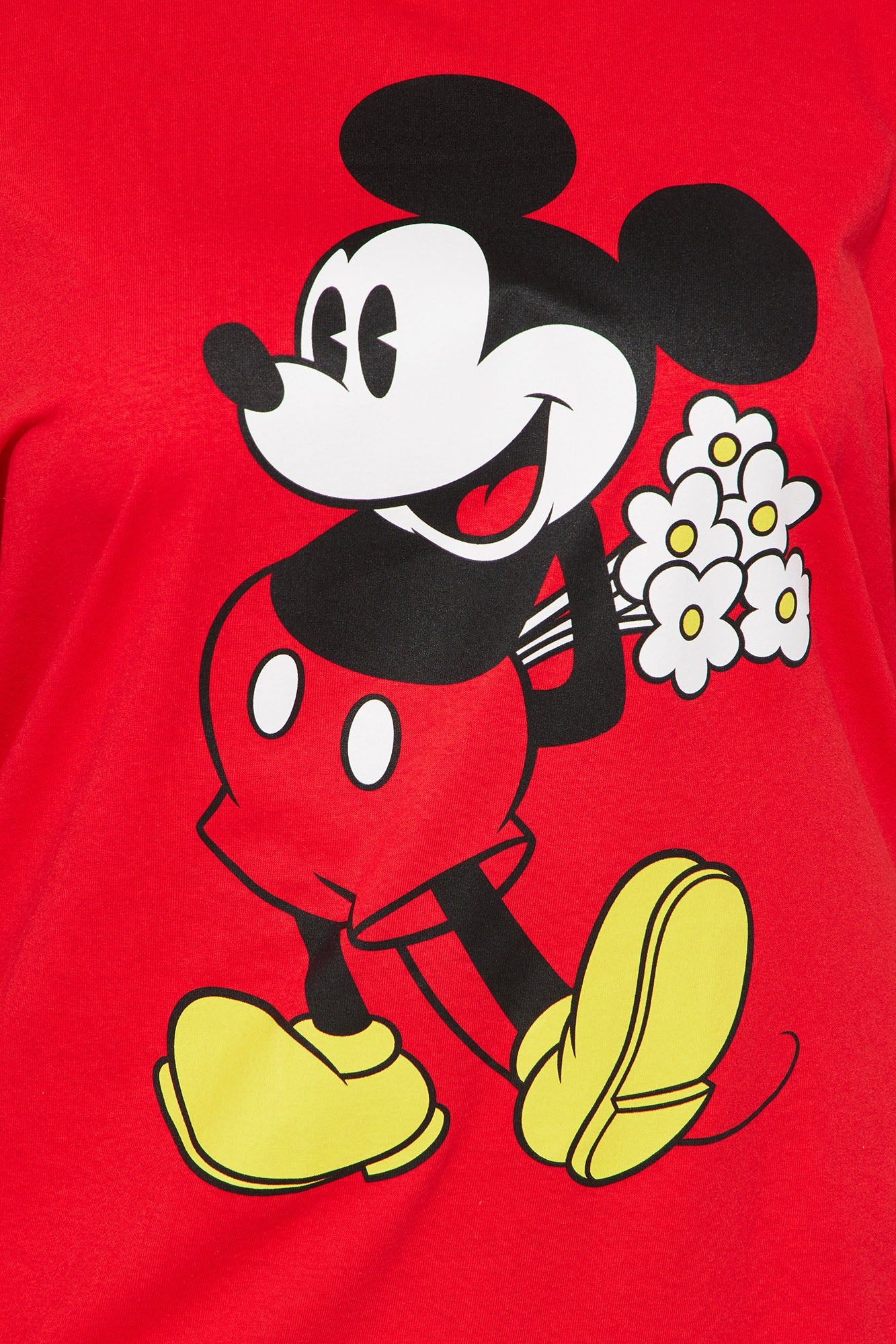 Mickeys Flowers Graphic Tee - Red sold by Fashion Nova product image thumbnail 6