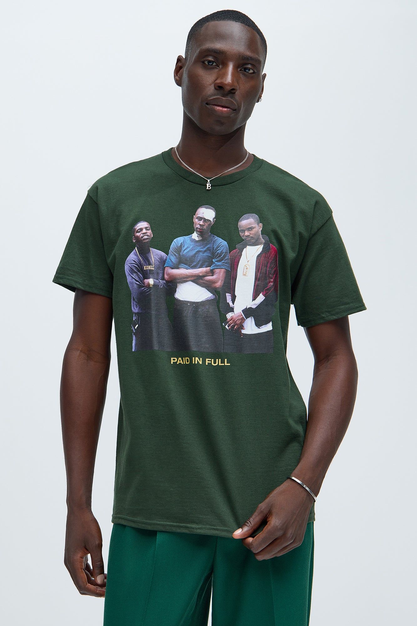 Paid In Full Their Way Short Sleeve Tee - Hunter sold by Fashion Nova