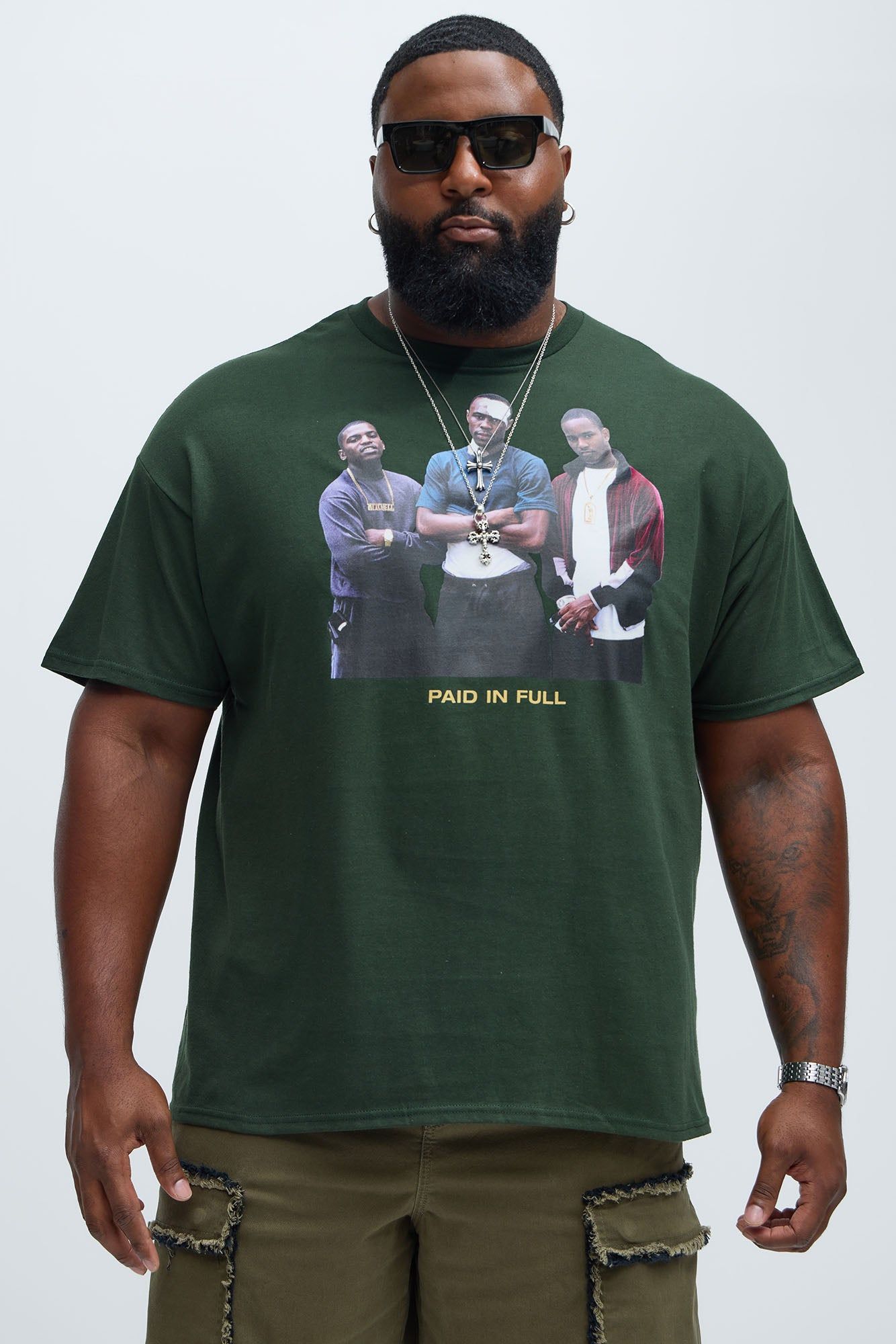 Paid In Full Their Way Short Sleeve Tee - Hunter sold by Fashion Nova product image thumbnail 5