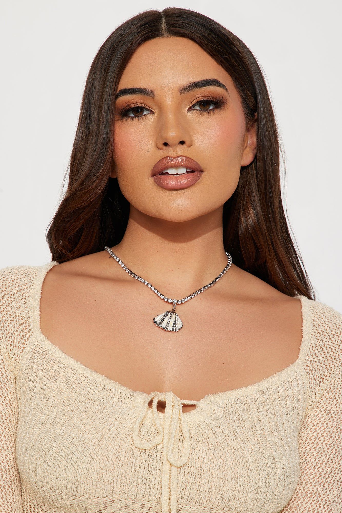 Happy As A Clam Necklace - Silver sold by Fashion Nova product image thumbnail 2