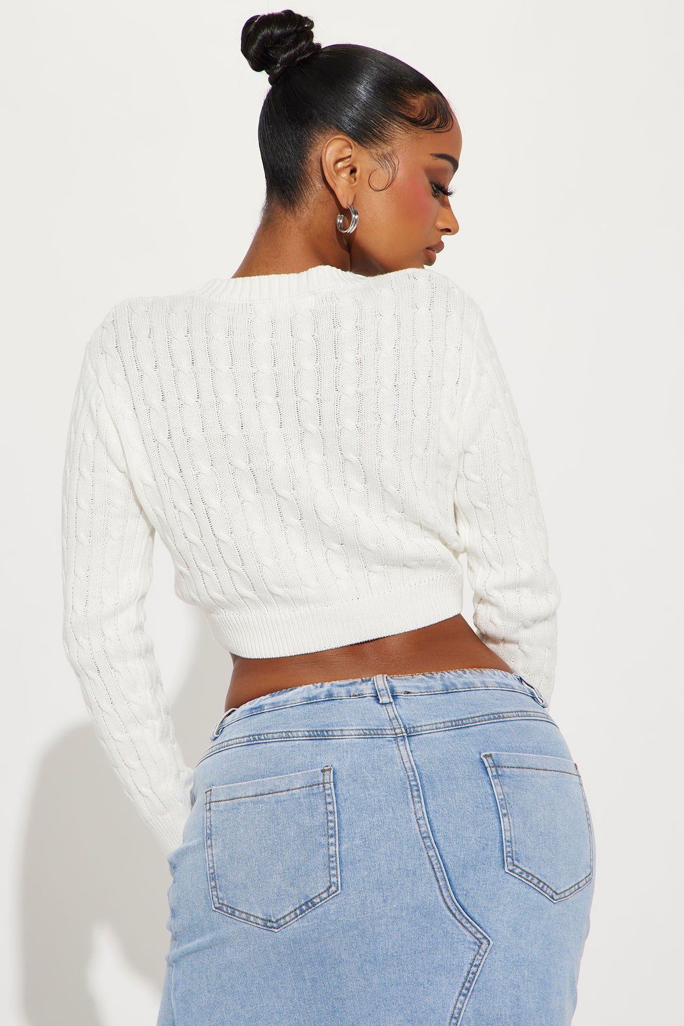 Street Lights Washed Sweater - Ivory sold by Fashion Nova product image thumbnail 3