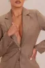 Melina Blazer Short Suit Set - Brown sold by Fashion Nova