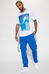 With It Cargo Sweatpants - Royal sold by Fashion Nova