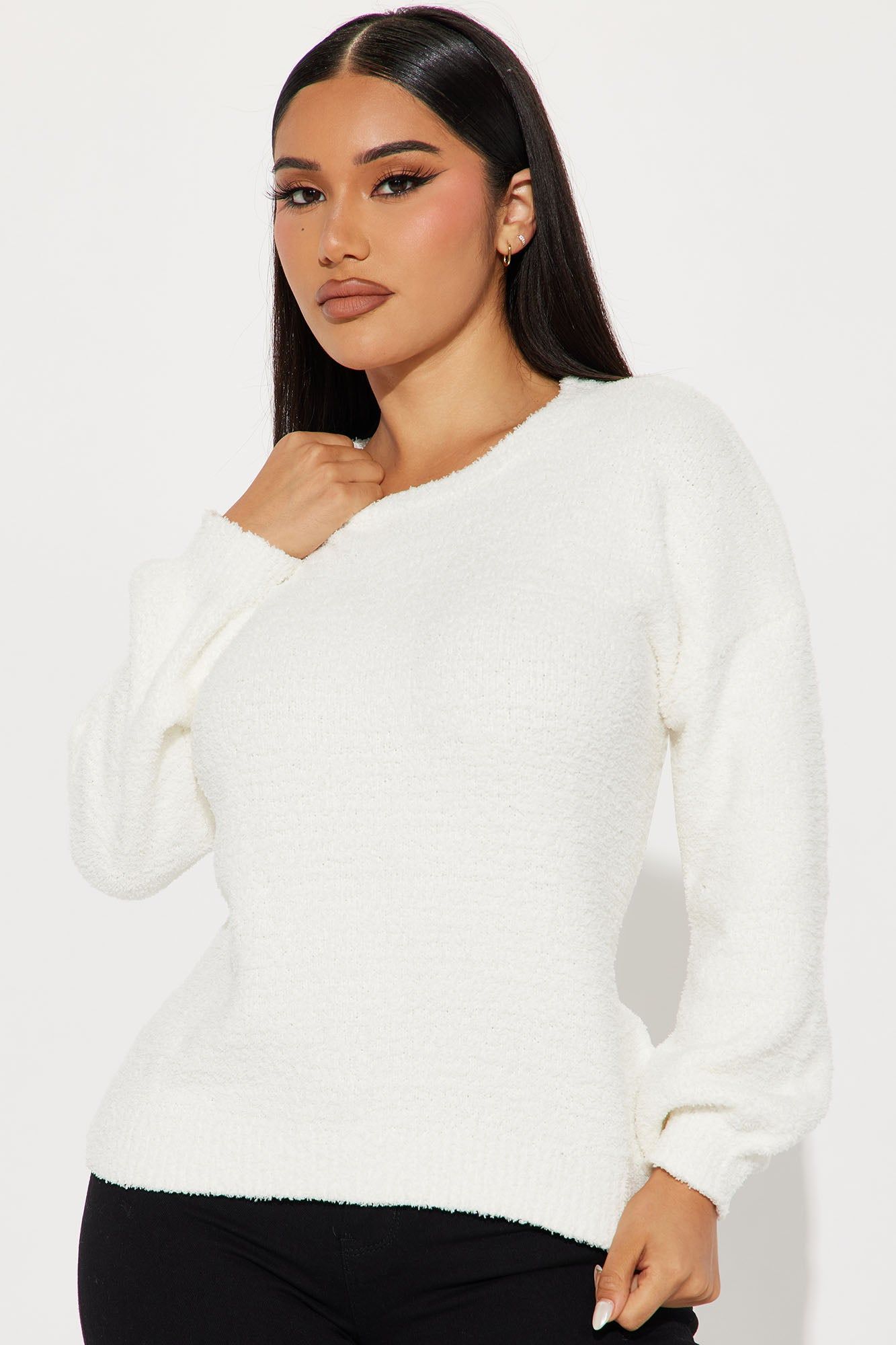 Cozy Intention Sweater - Ivory sold by Fashion Nova