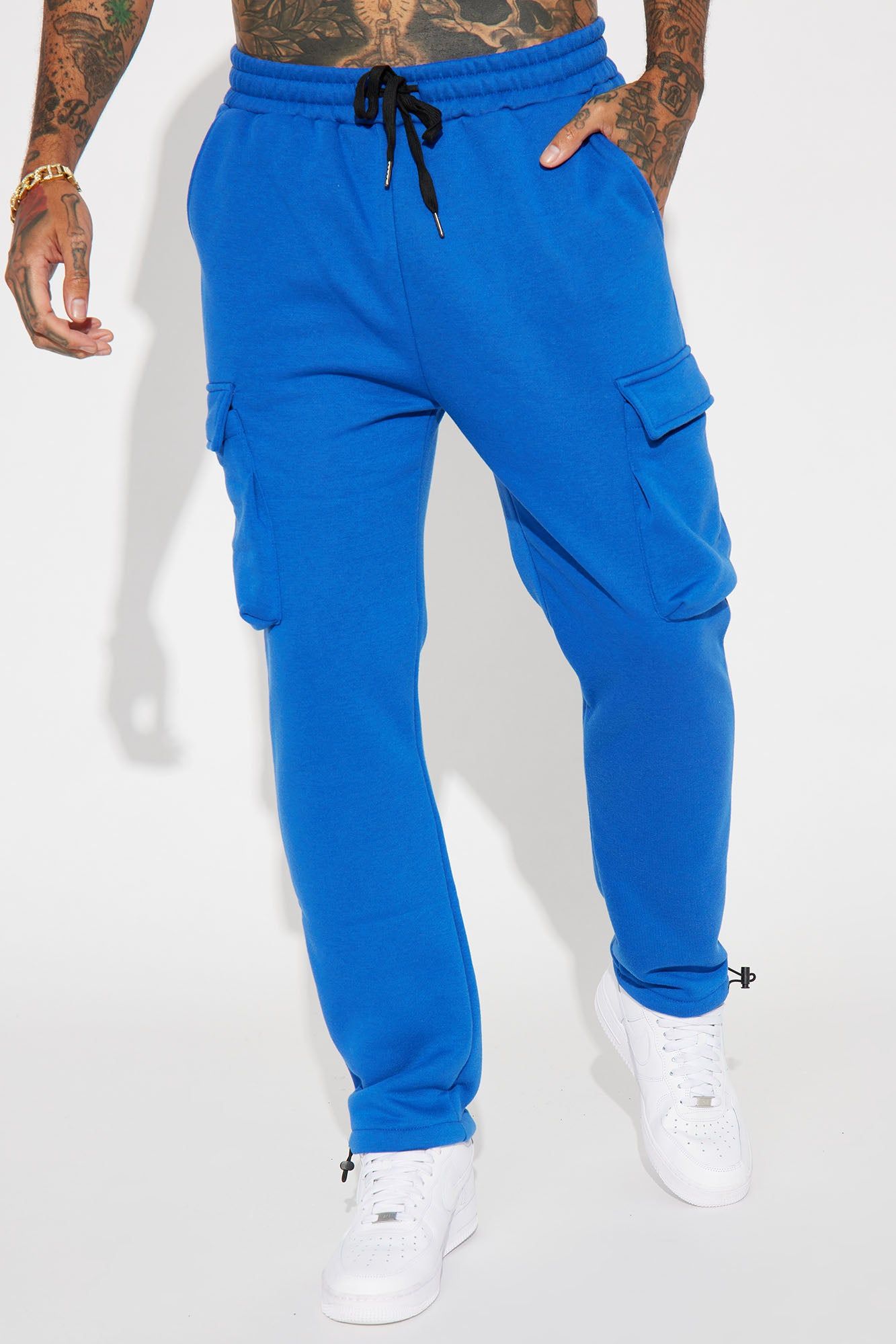 With It Cargo Sweatpants - Royal sold by Fashion Nova