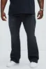 Gabriel Stacked Slim Flare Jeans - Black Wash sold by Fashion Nova