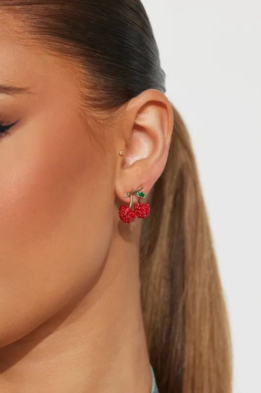 The Cherry On Top Earrings - Red sold by Fashion Nova