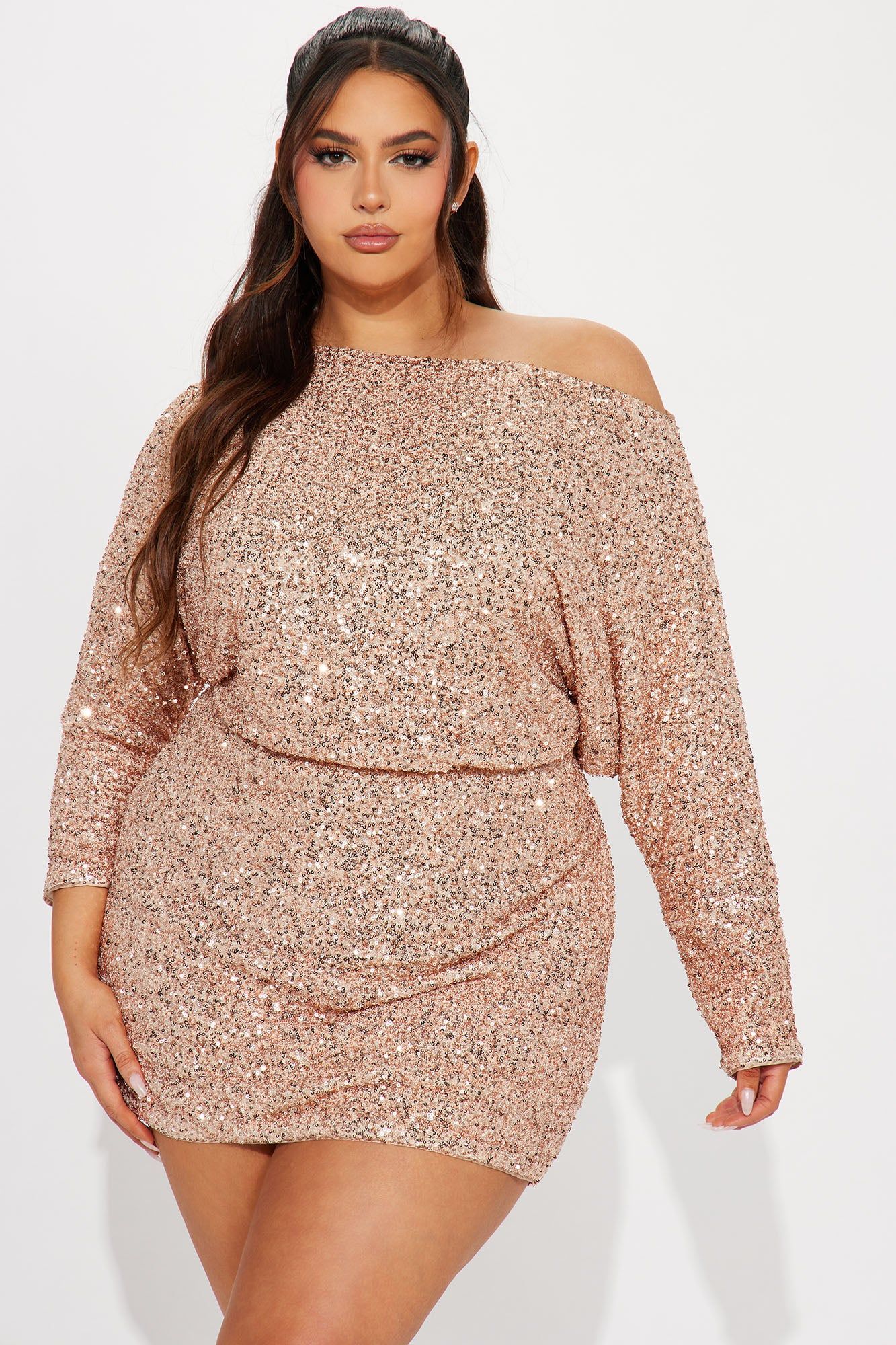 Valery Sequin Mini Dress - Gold sold by Fashion Nova product image thumbnail 4