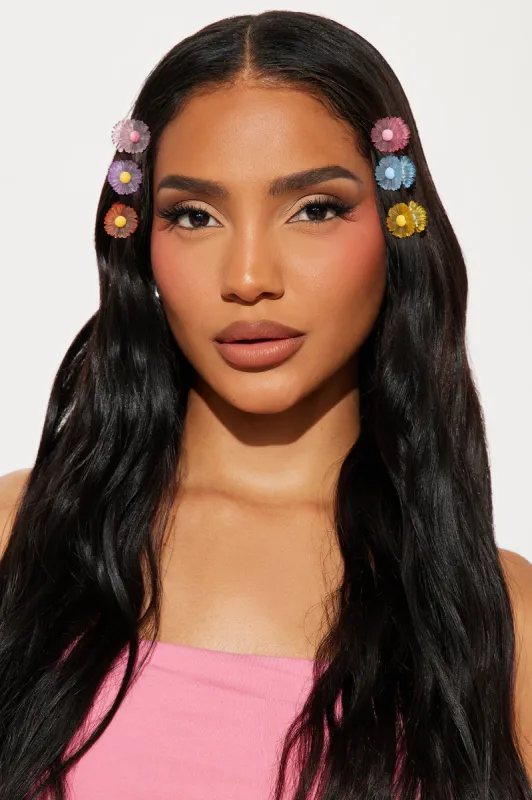 Happy Brighter Days Hair Clip Set - Multi Color sold by Fashion Nova