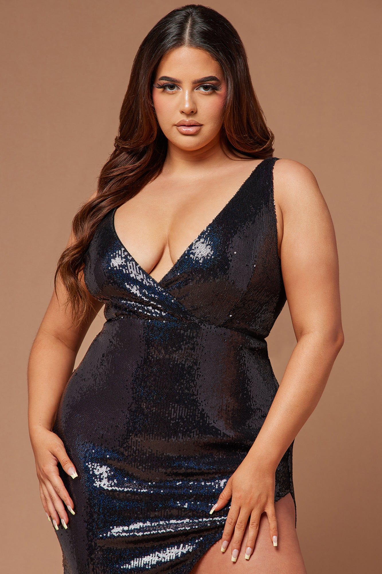 Aminah Sequin Maxi Dress - Black sold by Fashion Nova product image thumbnail 2