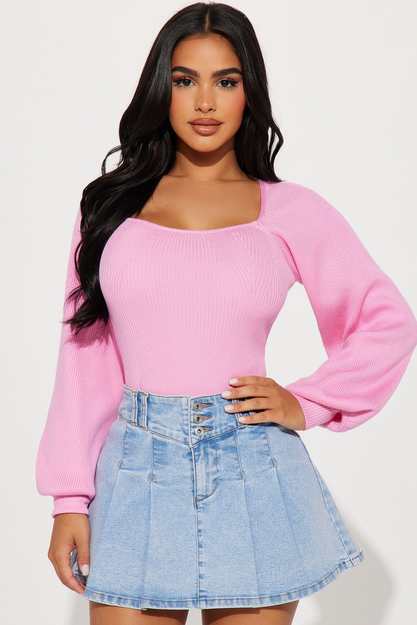 Kaydee Sweater - Pink sold by Fashion Nova