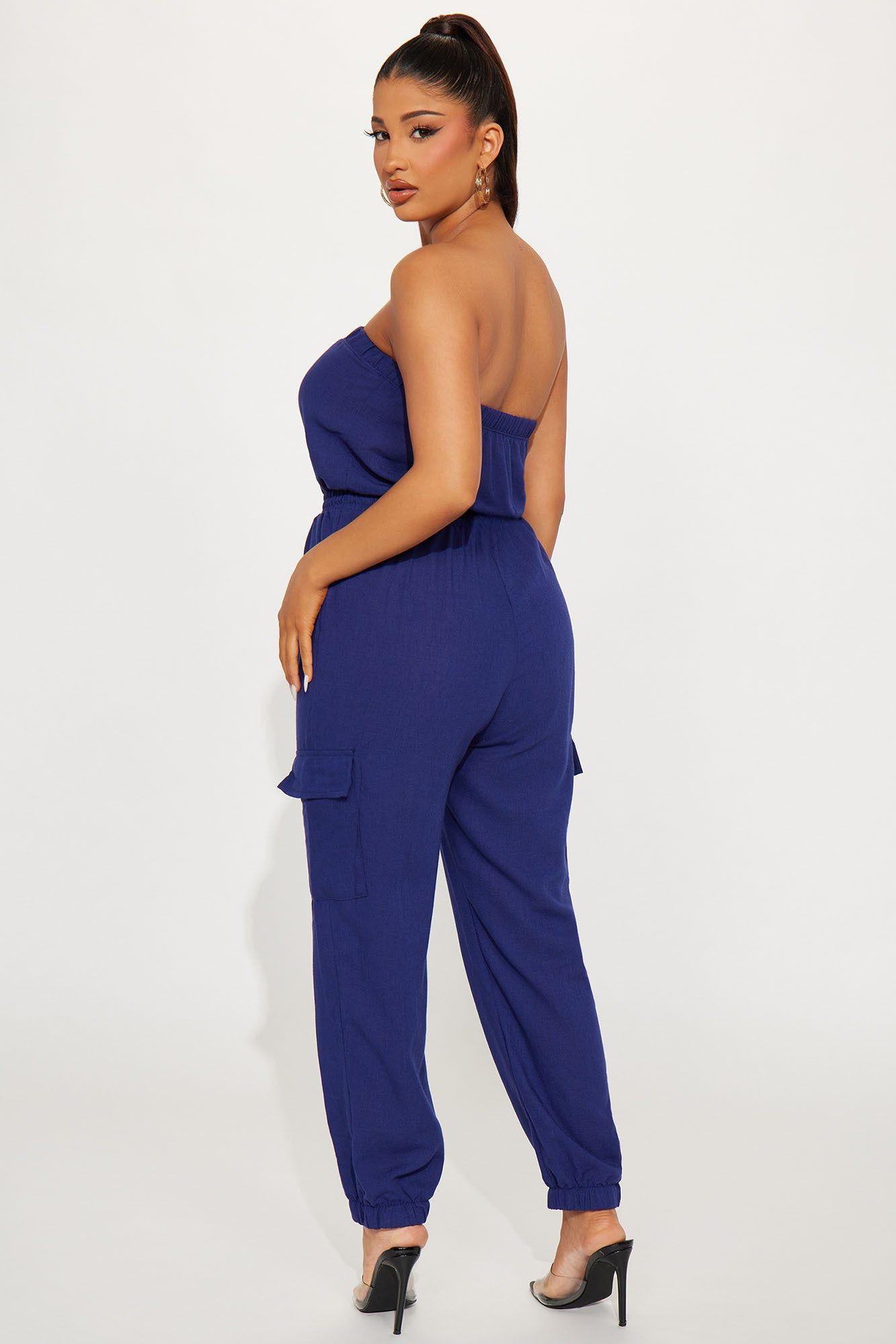 See You Around Town Jumpsuit - Navy sold by Fashion Nova product image thumbnail 3