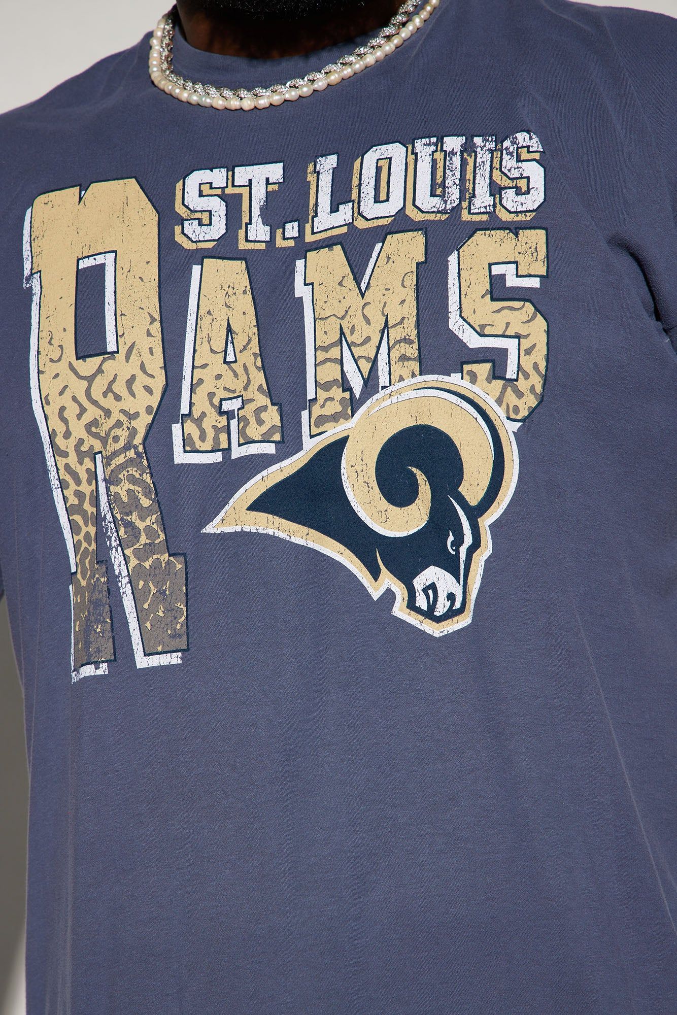 Rams Legacy Short Sleeve Tee - Navy/combo sold by Fashion Nova product image thumbnail 6