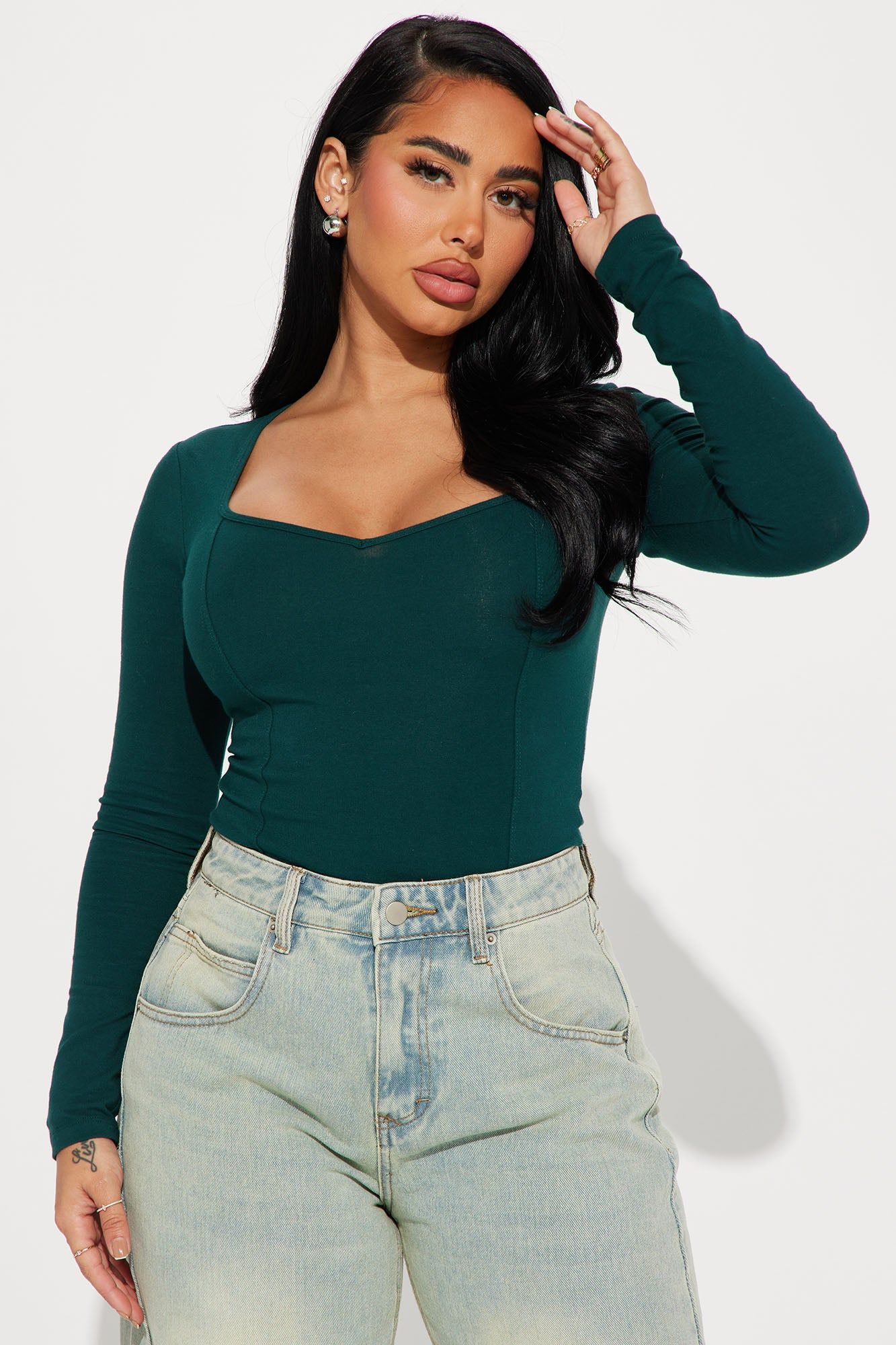 Jordy Bodysuit - Hunter sold by Fashion Nova product image thumbnail 3