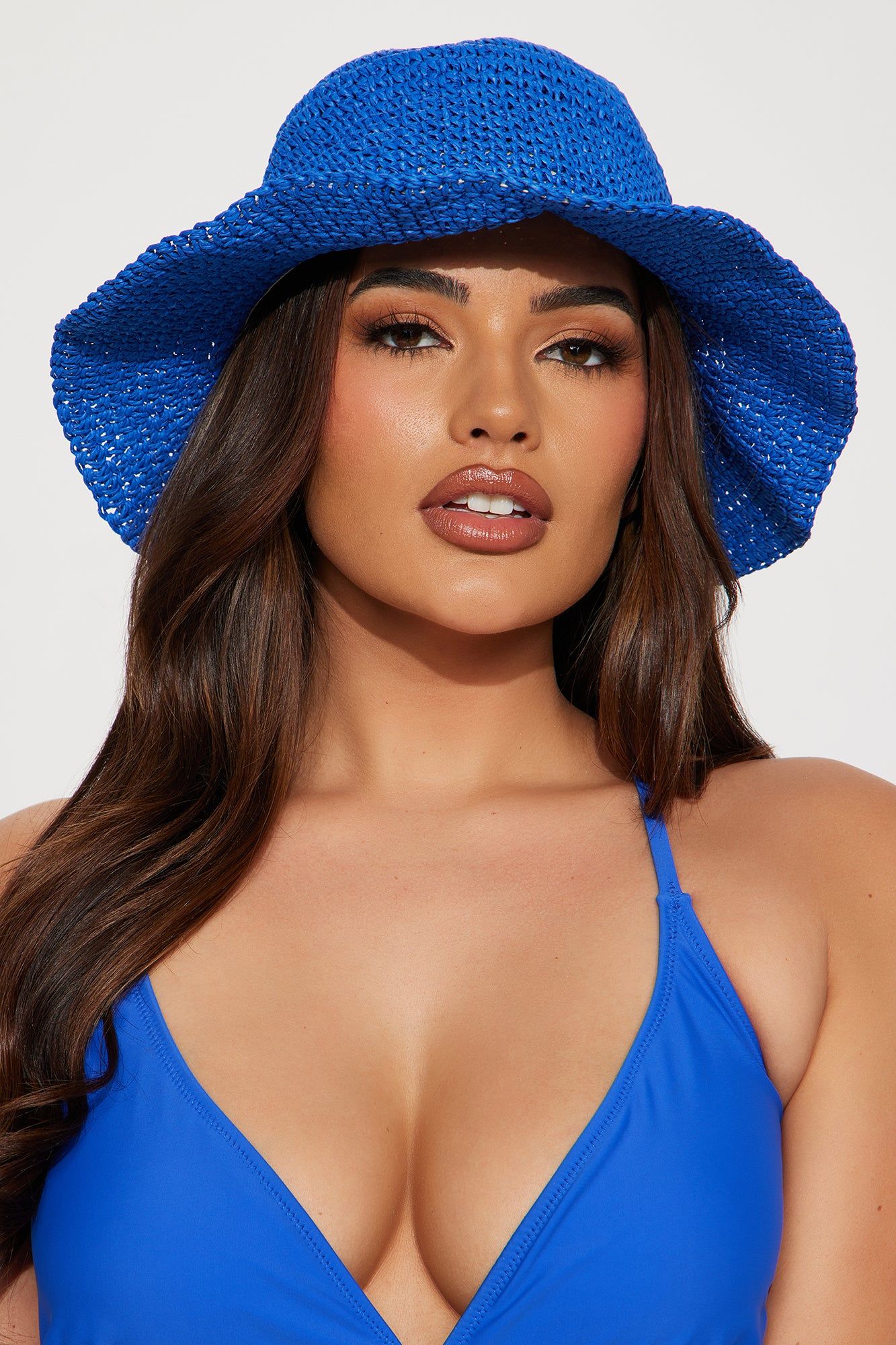 Kelly Bucket Hat - Blue sold by Fashion Nova