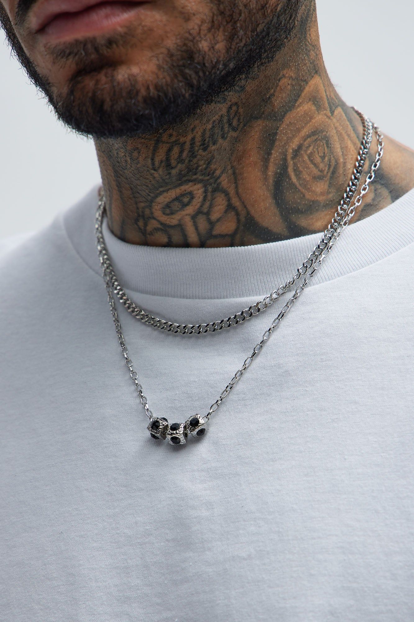 Orion Necklace Set - Silver sold by Fashion Nova