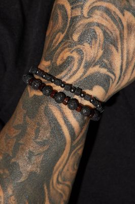 If You Let Me Bracelet Set - Black/combo sold by Fashion Nova