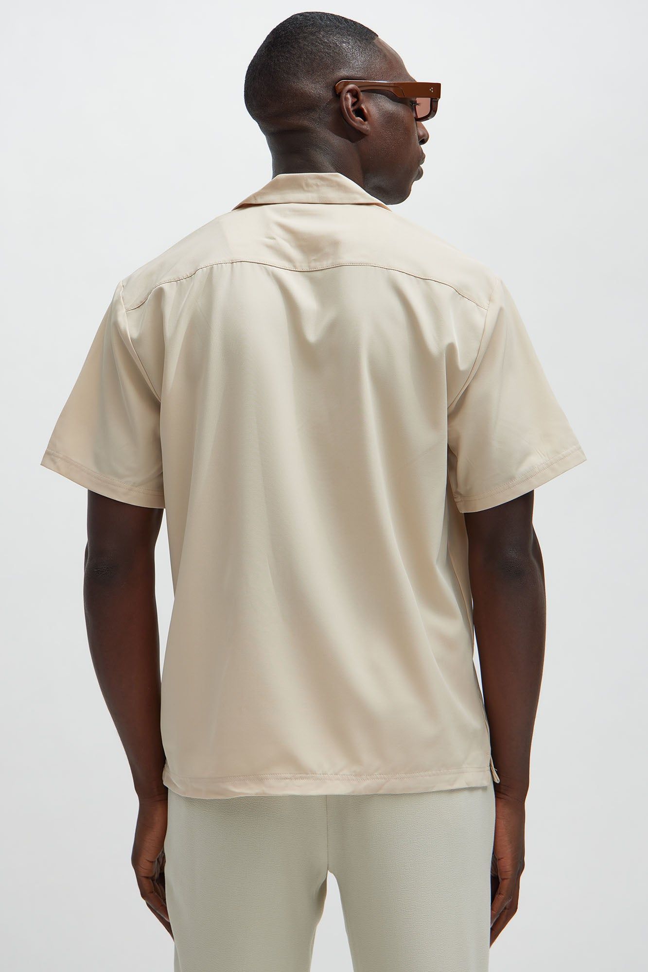 NY To LA Button Up Shirt - Ivory sold by Fashion Nova product image thumbnail 4