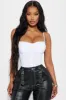 Make Up For It Bodysuit - White sold by Fashion Nova