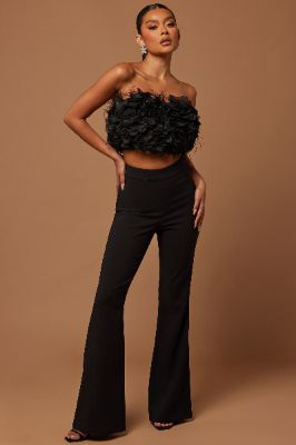 Meredith Floral Pant Set - Black sold by Fashion Nova