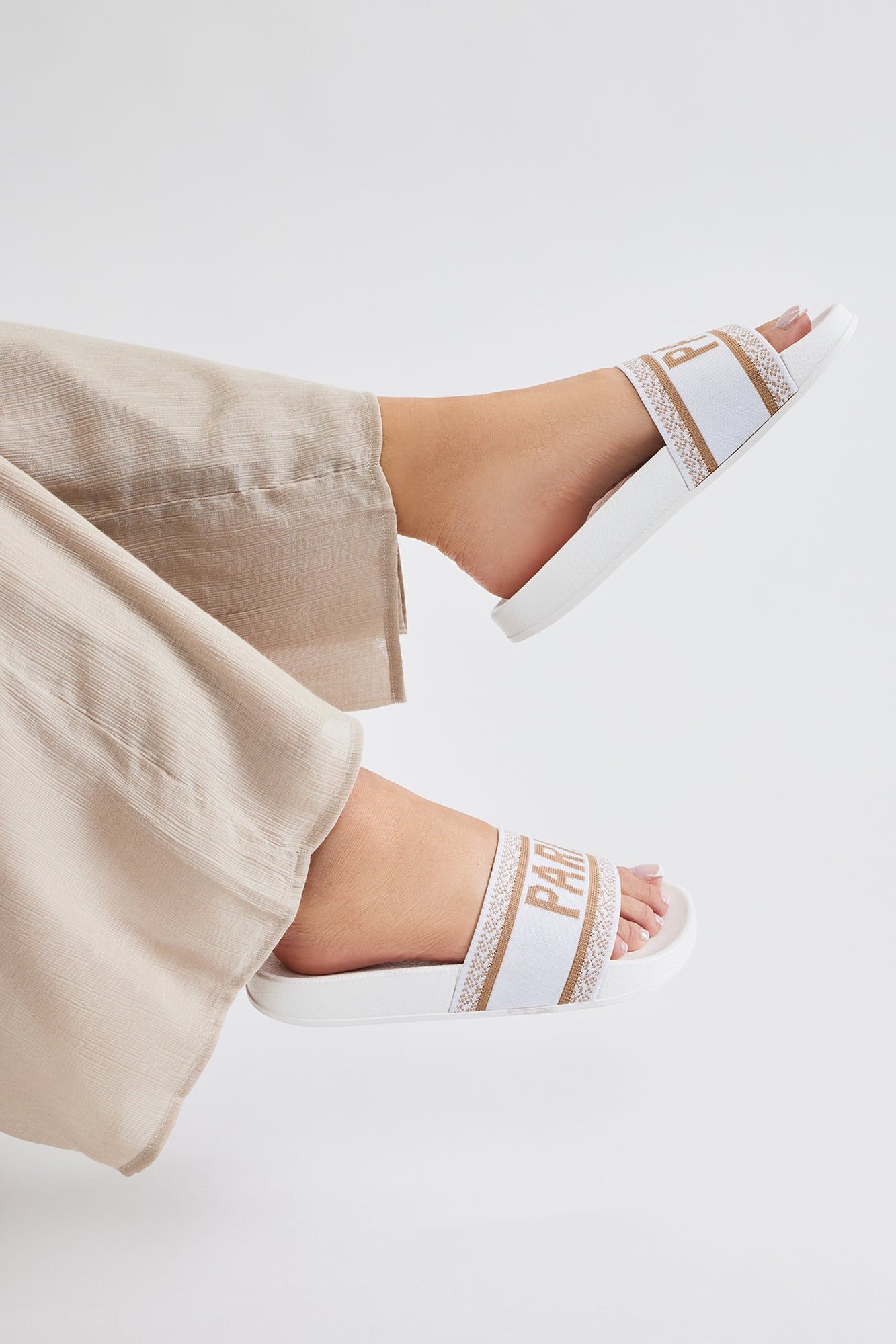 City Girl Slides - White sold by Fashion Nova product image thumbnail 4