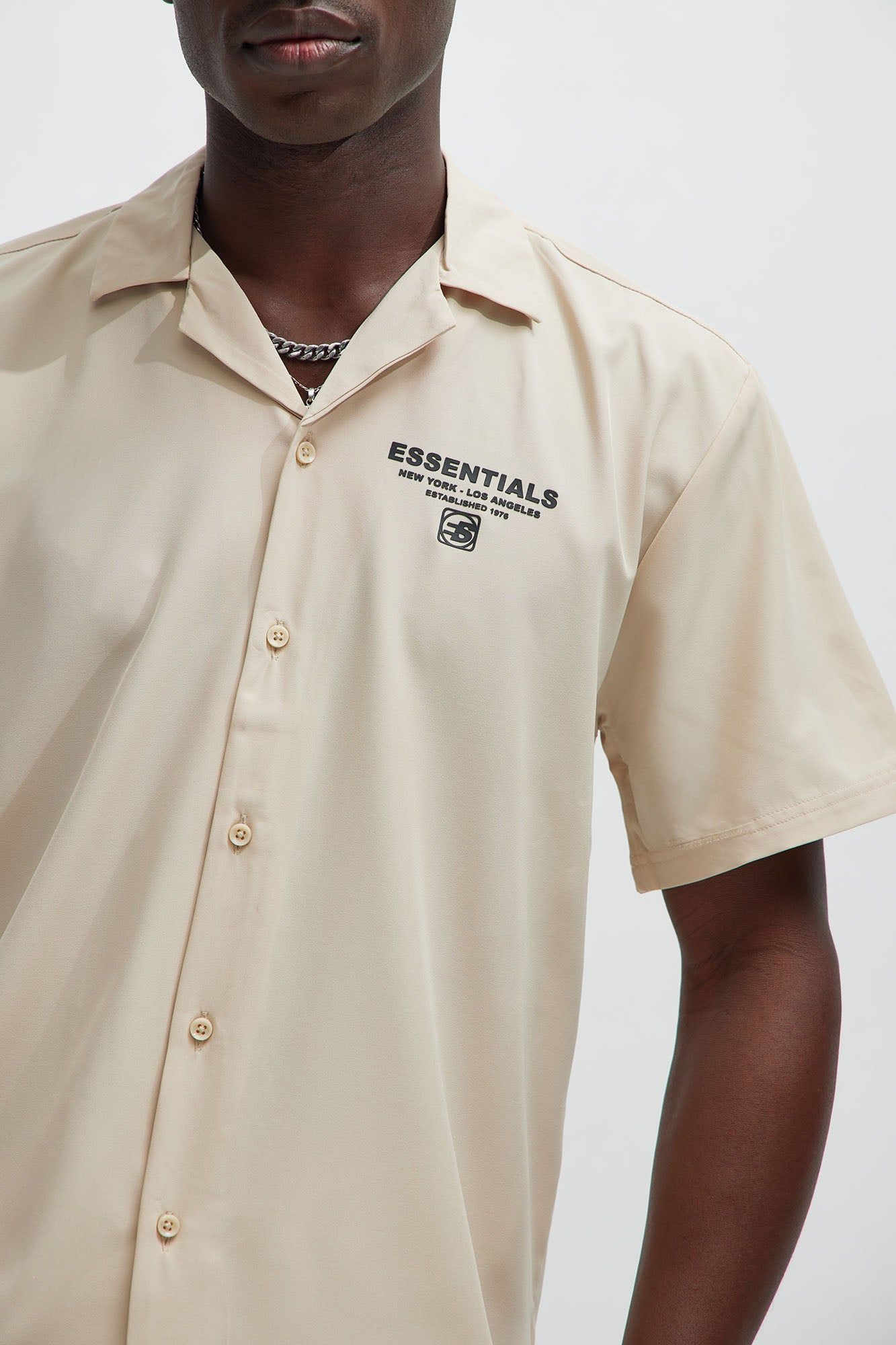 NY To LA Button Up Shirt - Ivory sold by Fashion Nova product image thumbnail 3