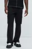 Charlie Gabardine Flare Cargo Trouser - Black sold by Fashion Nova