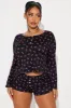 Cozy Nights In PJ Short Set - Black sold by Fashion Nova