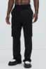 Charlie Gabardine Flare Cargo Trouser - Black sold by Fashion Nova