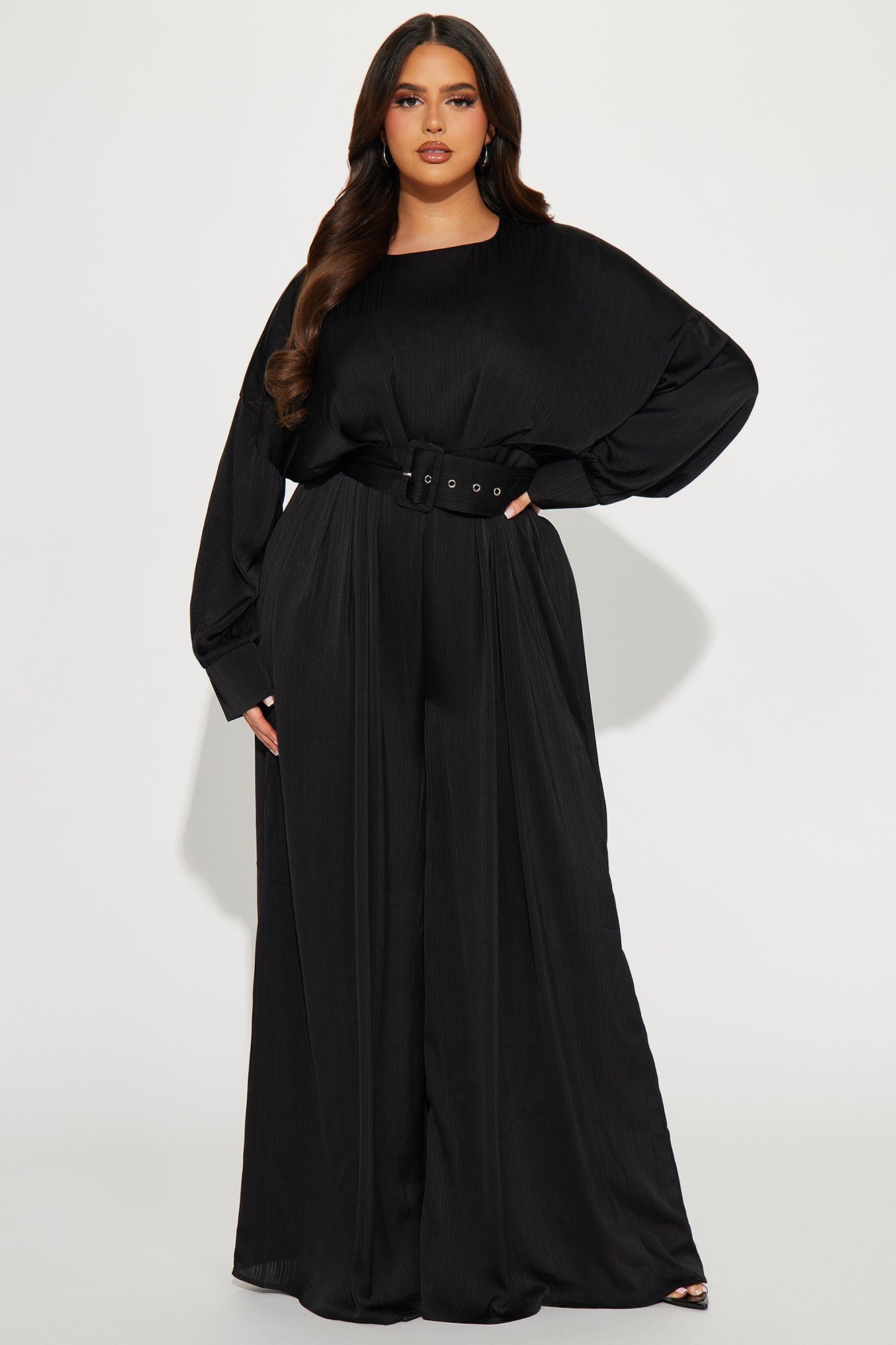 One Step Further Satin Jumpsuit - Black sold by Fashion Nova product image thumbnail 4