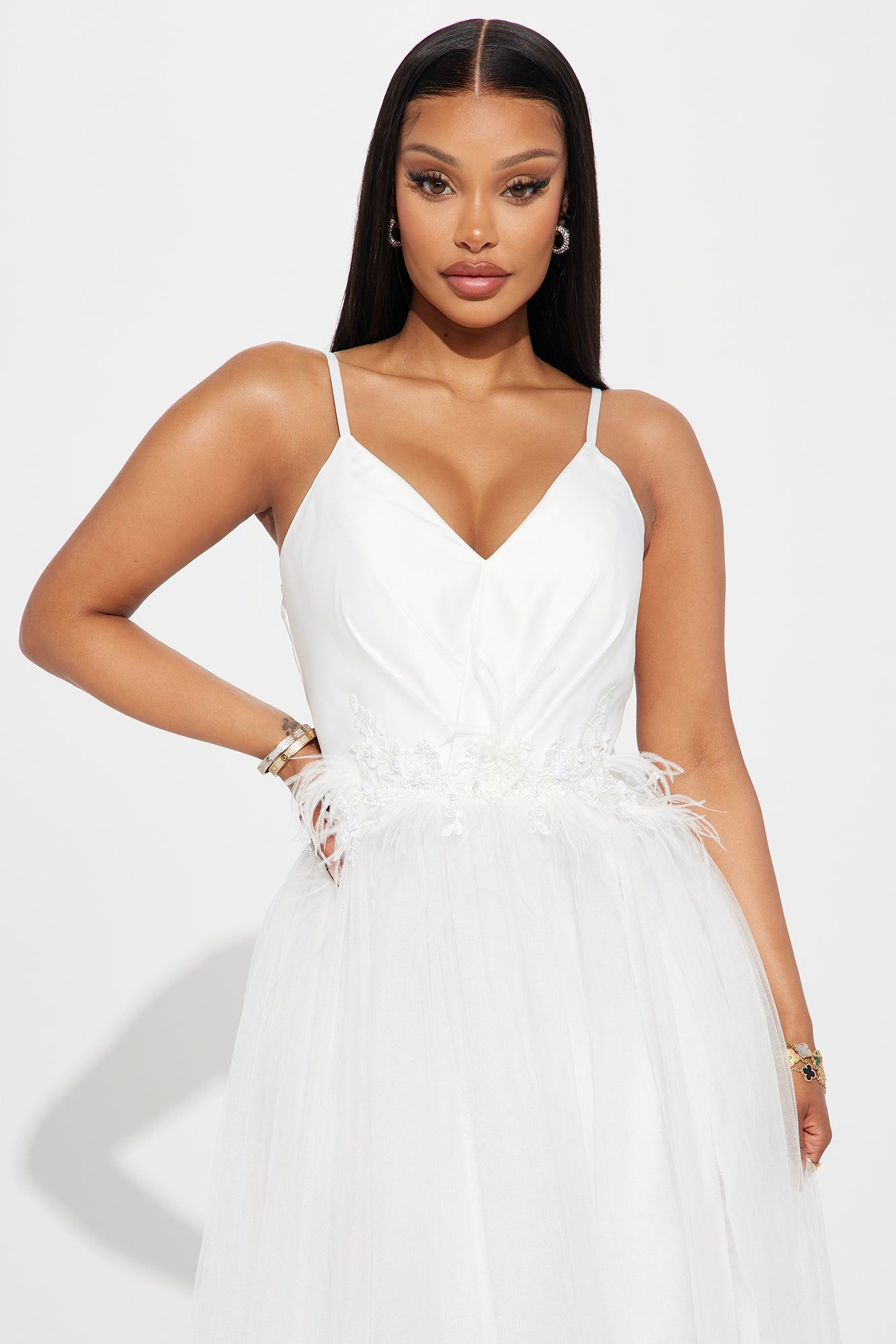 Alyssa Tulle Gown - White sold by Fashion Nova product image thumbnail 2