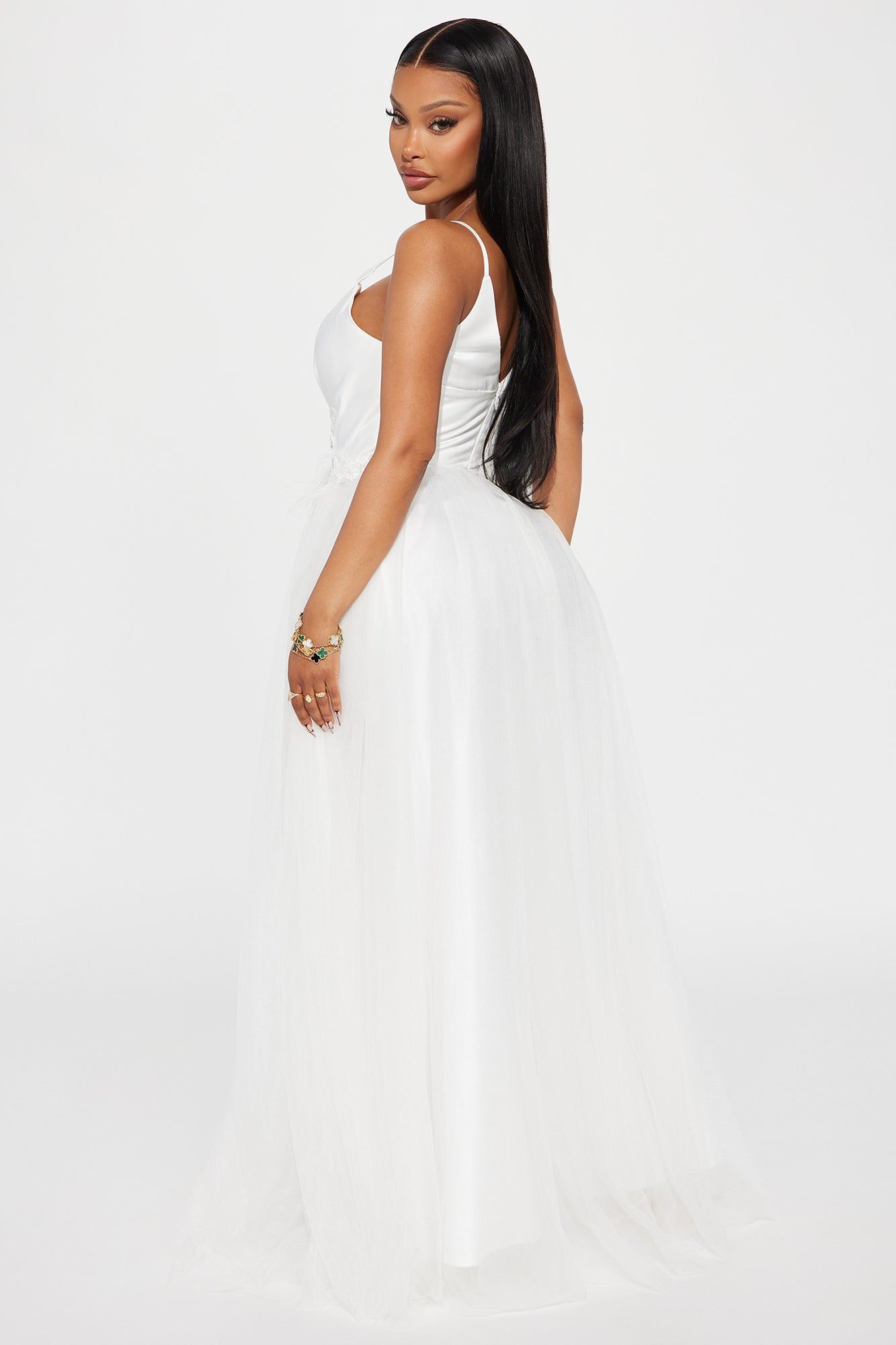 Alyssa Tulle Gown - White sold by Fashion Nova product image thumbnail 3