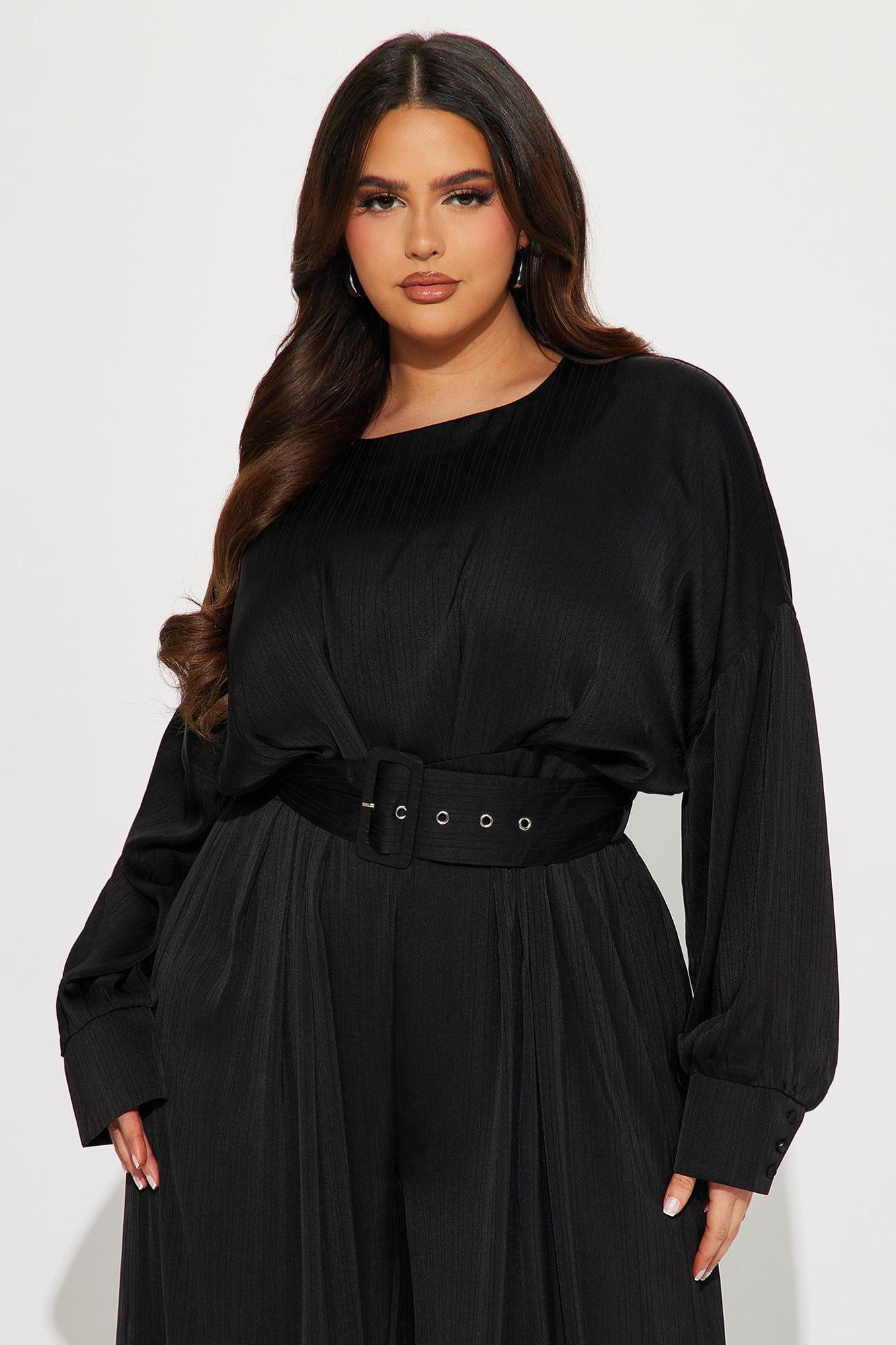 One Step Further Satin Jumpsuit - Black sold by Fashion Nova product image thumbnail 5