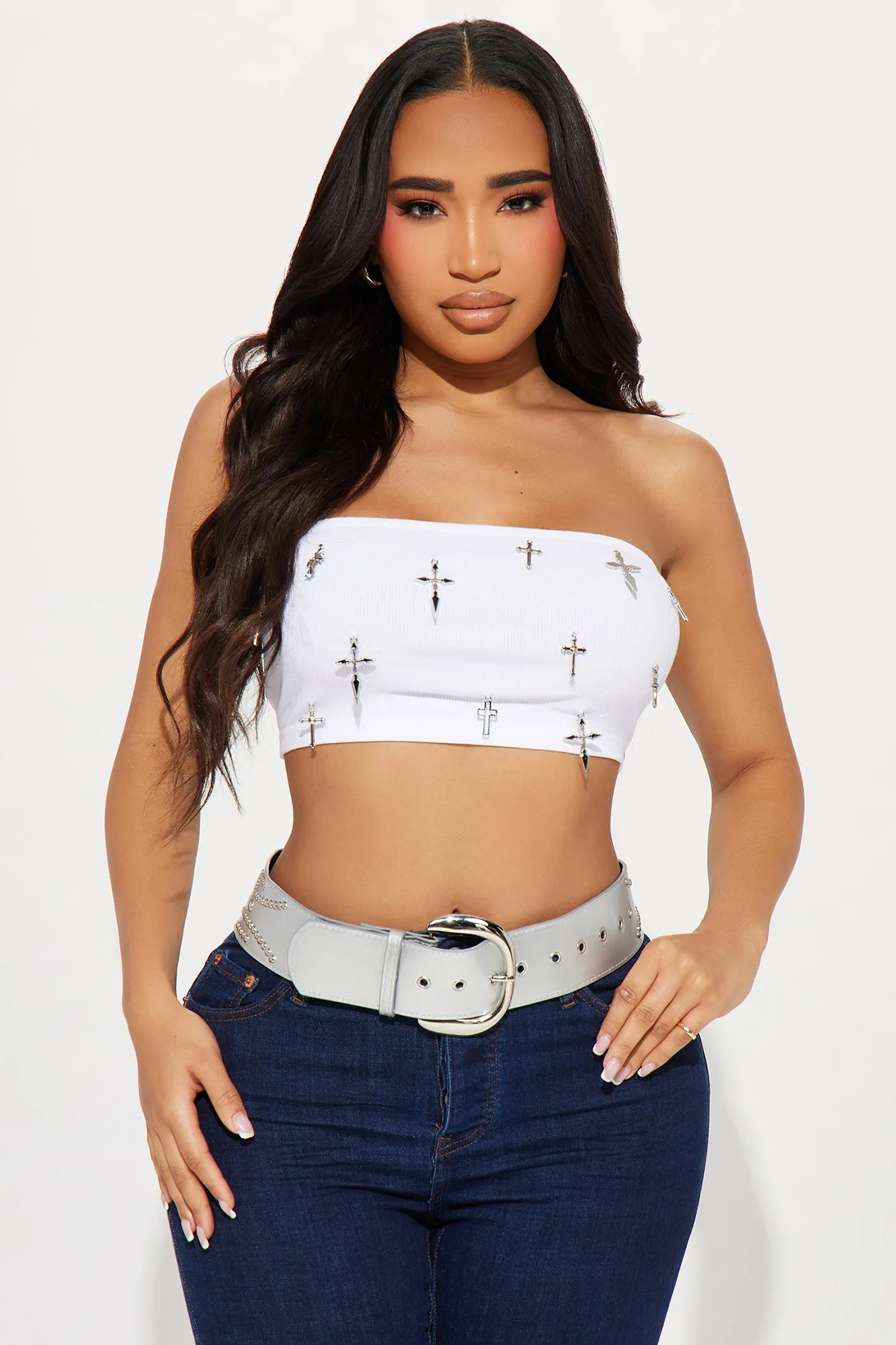 Still West Studded Belt - Silver sold by Fashion Nova product image thumbnail 2
