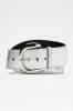 Still West Studded Belt - Silver sold by Fashion Nova