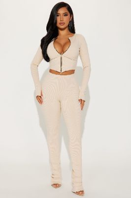 Kira Snatched Pant Set - Cream sold by Fashion Nova