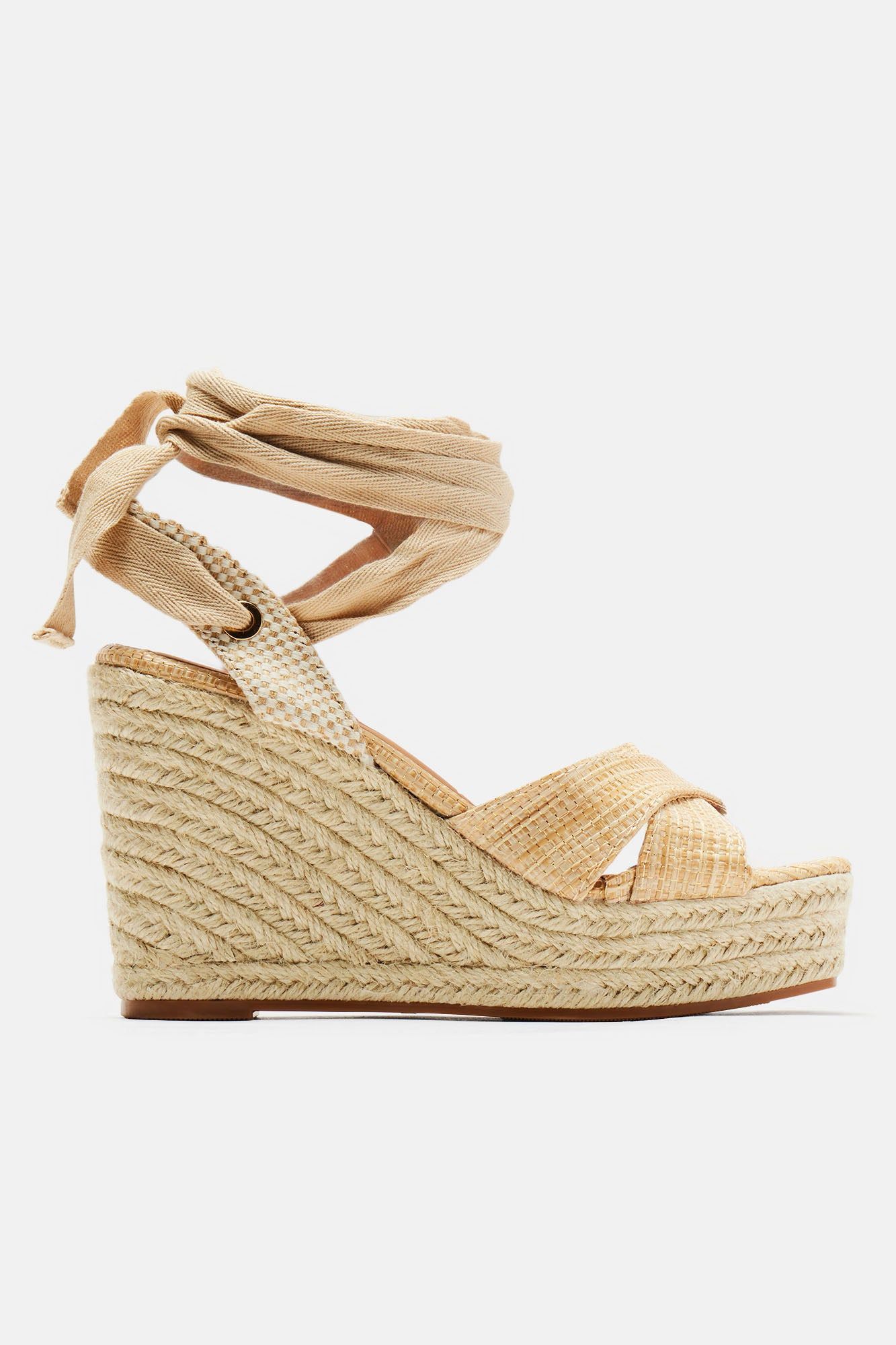 Jayda Jute Wedges - Beige sold by Fashion Nova product image thumbnail 3